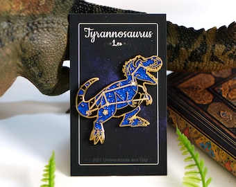 Dinosaur Constellation Pins - Tyrannosaurus Leo