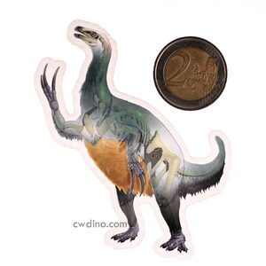 Sticker Velociraptor & Therizinosaurus Ghost image 5