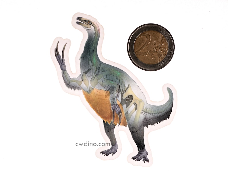 Sticker Velociraptor & Therizinosaurus Ghost image 5