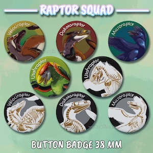 Buttons badge Raptor 38mm