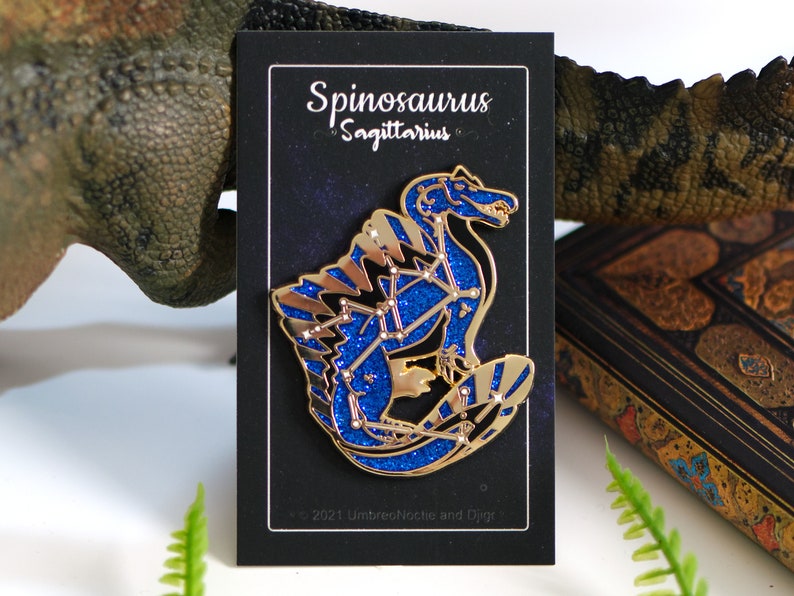 Dinosaur Constellation Pins Spinosaurus Sagittarius image 1