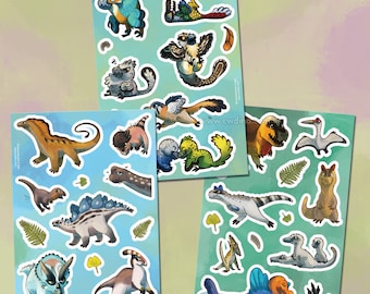 Stickers Sheet Dinosaurs and other friends