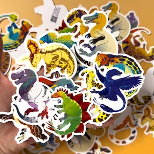 Vinyle stickers - Colored and accurate dinosaurs!