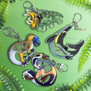 Schüttel-Schlüsselanhänger – Dinosaurierdose