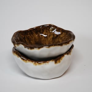 small brown dish set