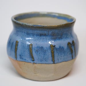 large blue cup