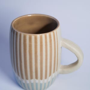 vertical stripey mug