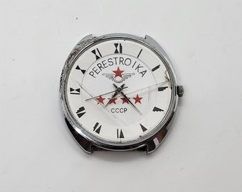 PereStRoika Pobeda montre vintage Homme Original Collection Cadeau Rare Ukraine