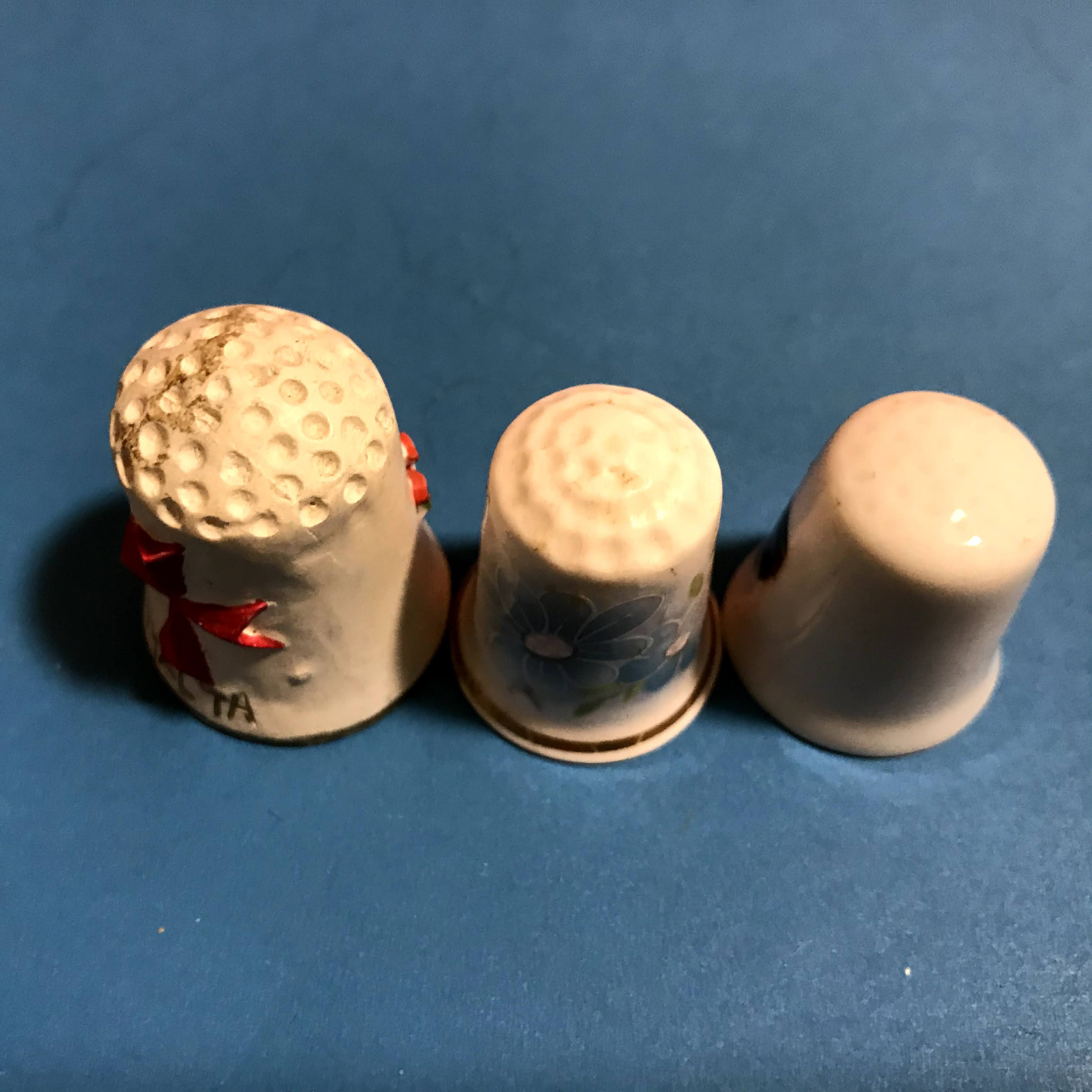 Vintage Collectible Antique Thimbles Decorative Thimble Etsy