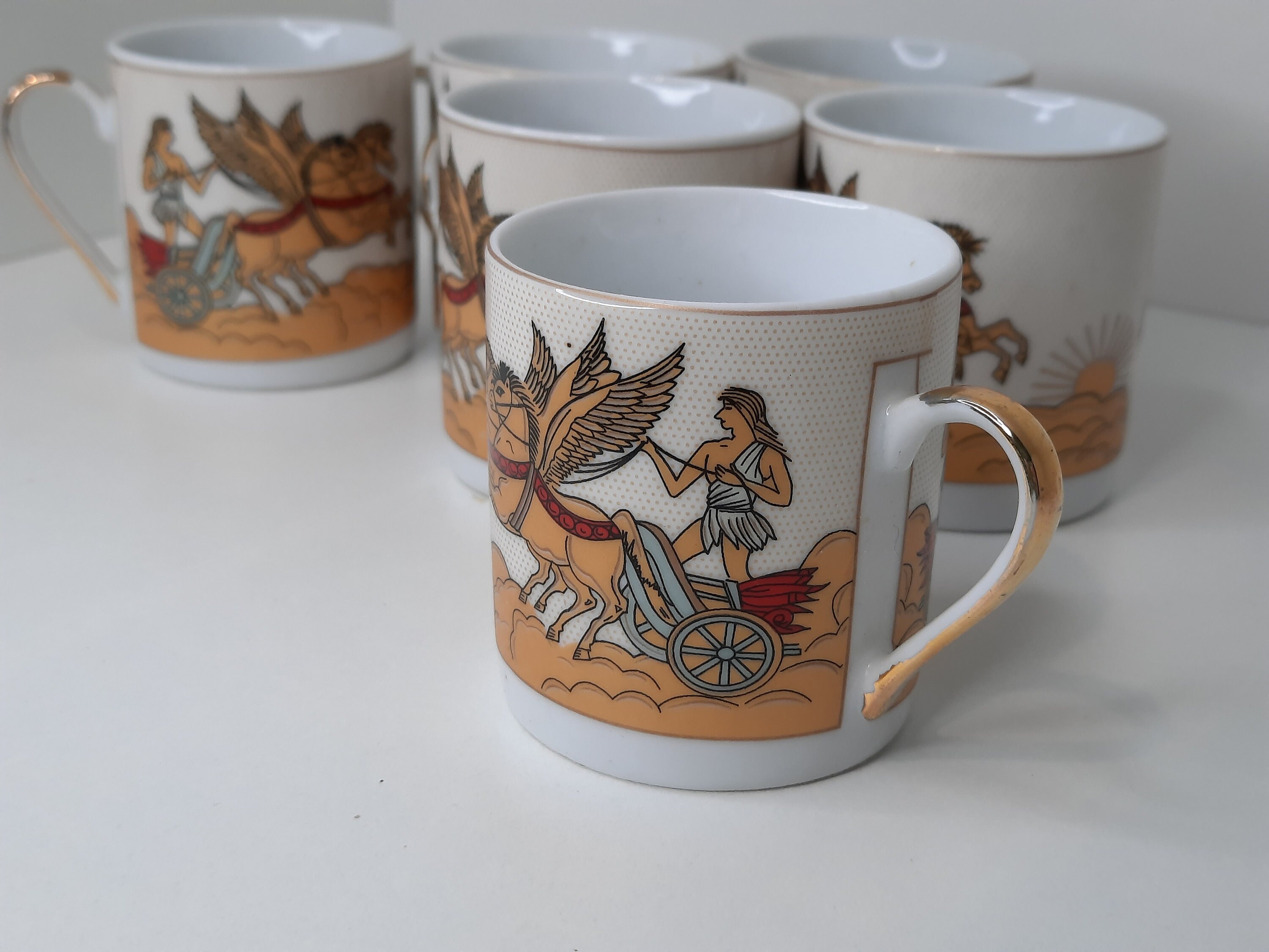 Vintage Yamasen Japan Coffee Cup Set Japanese Tea Cups Set Etsy