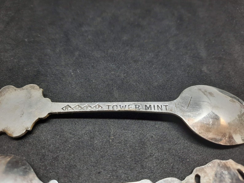 Vitage Teaspoons Silver Plated Souvenir Spoons Set of 2 Etsy UK