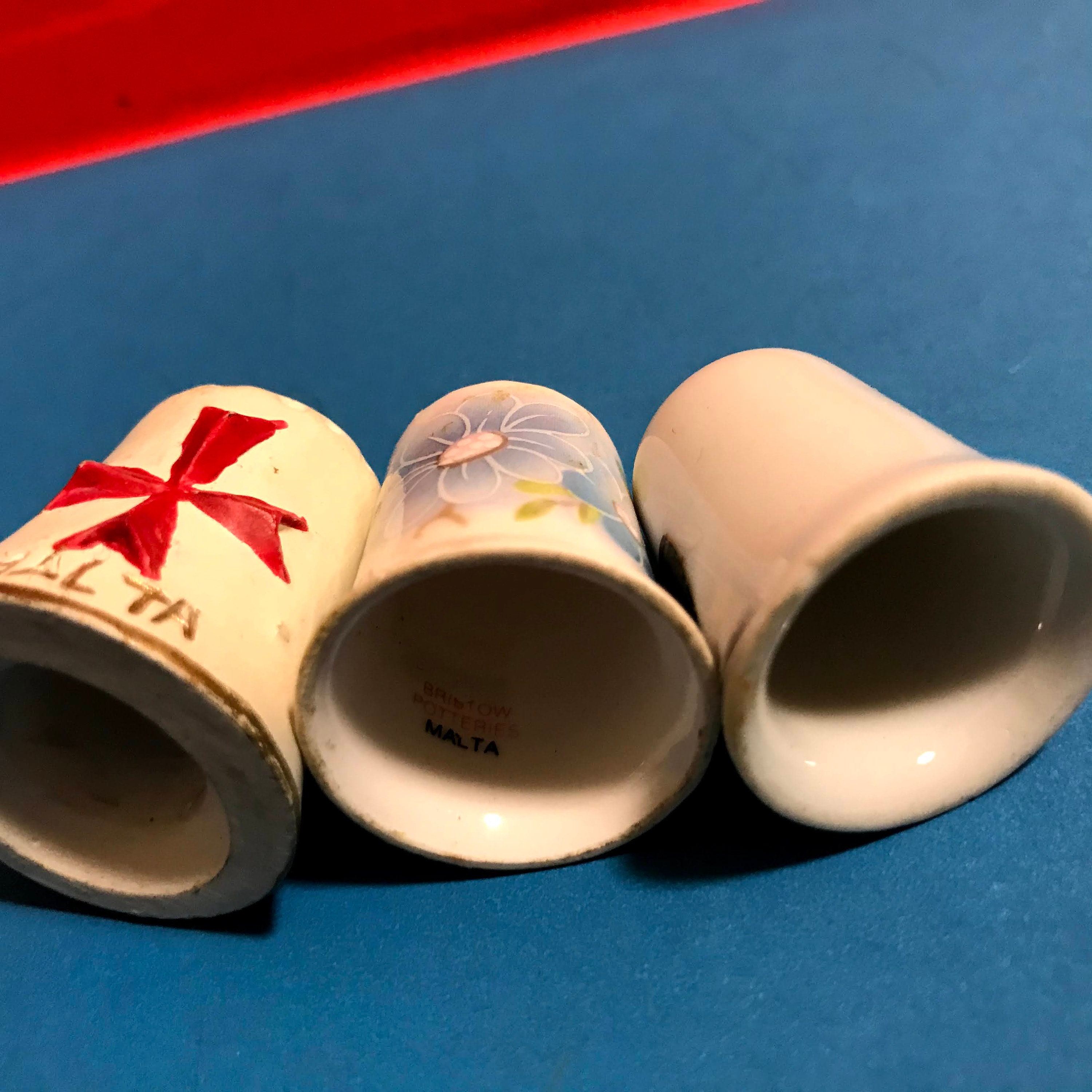 Vintage Collectible Antique Thimbles Decorative Thimble Etsy