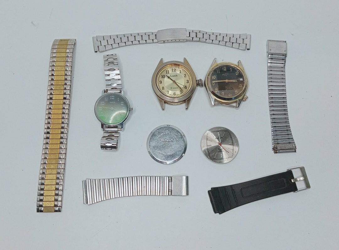 Watch Parts Bracelet Dial Case Luch Zaria Auto Vintage Collectoble