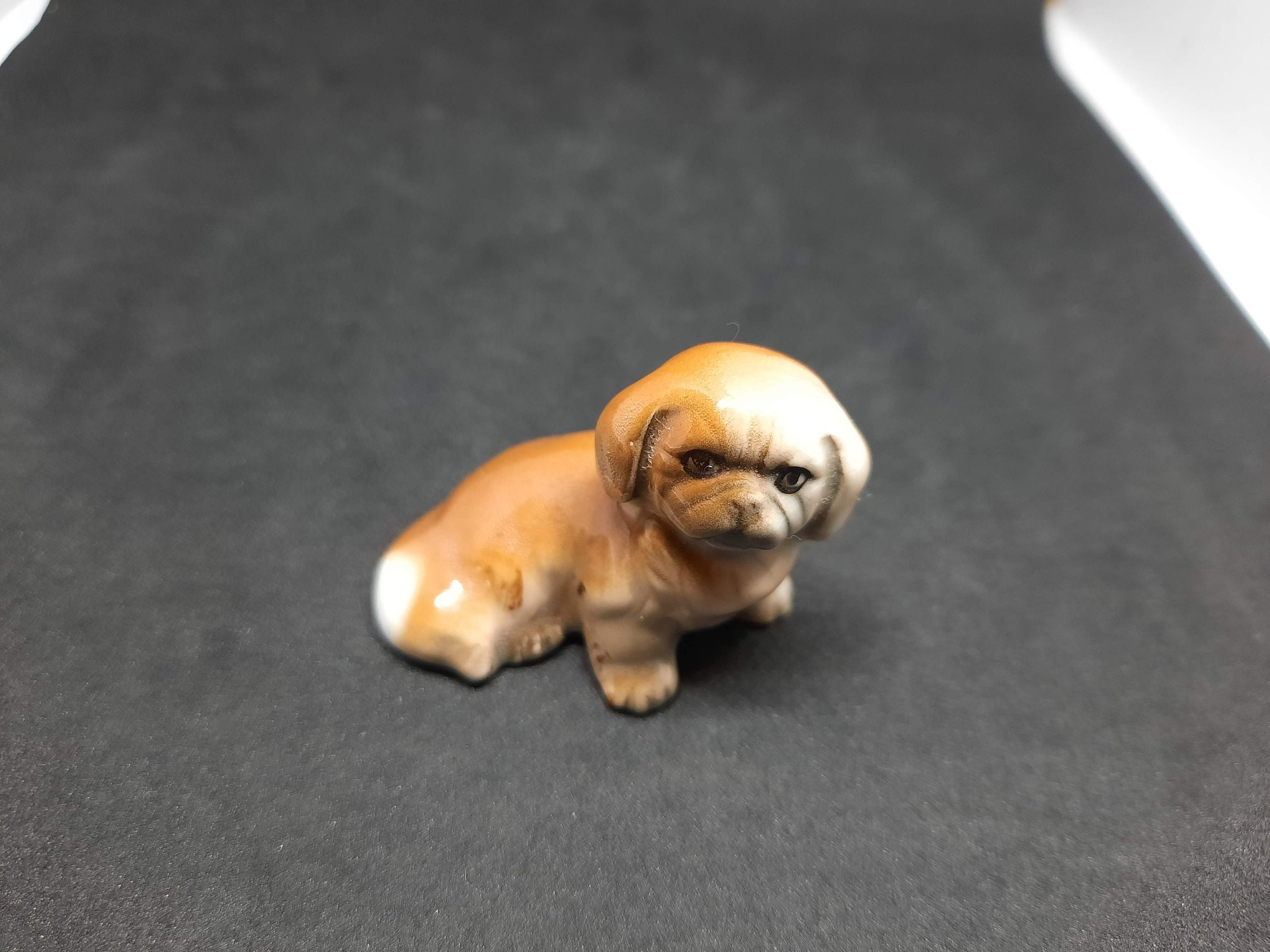 Vintage Dog Figurine Small Porcelain Figurine Dogs Dog Etsy UK