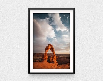 Delicate Arch Photo Print, Arches National Park, Utah Landscape Wall Art