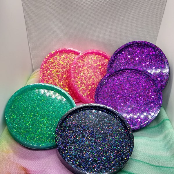 Resin Glitter Ring Etsy