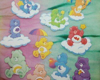 Full set 10 piece Care Bear Sticker Set