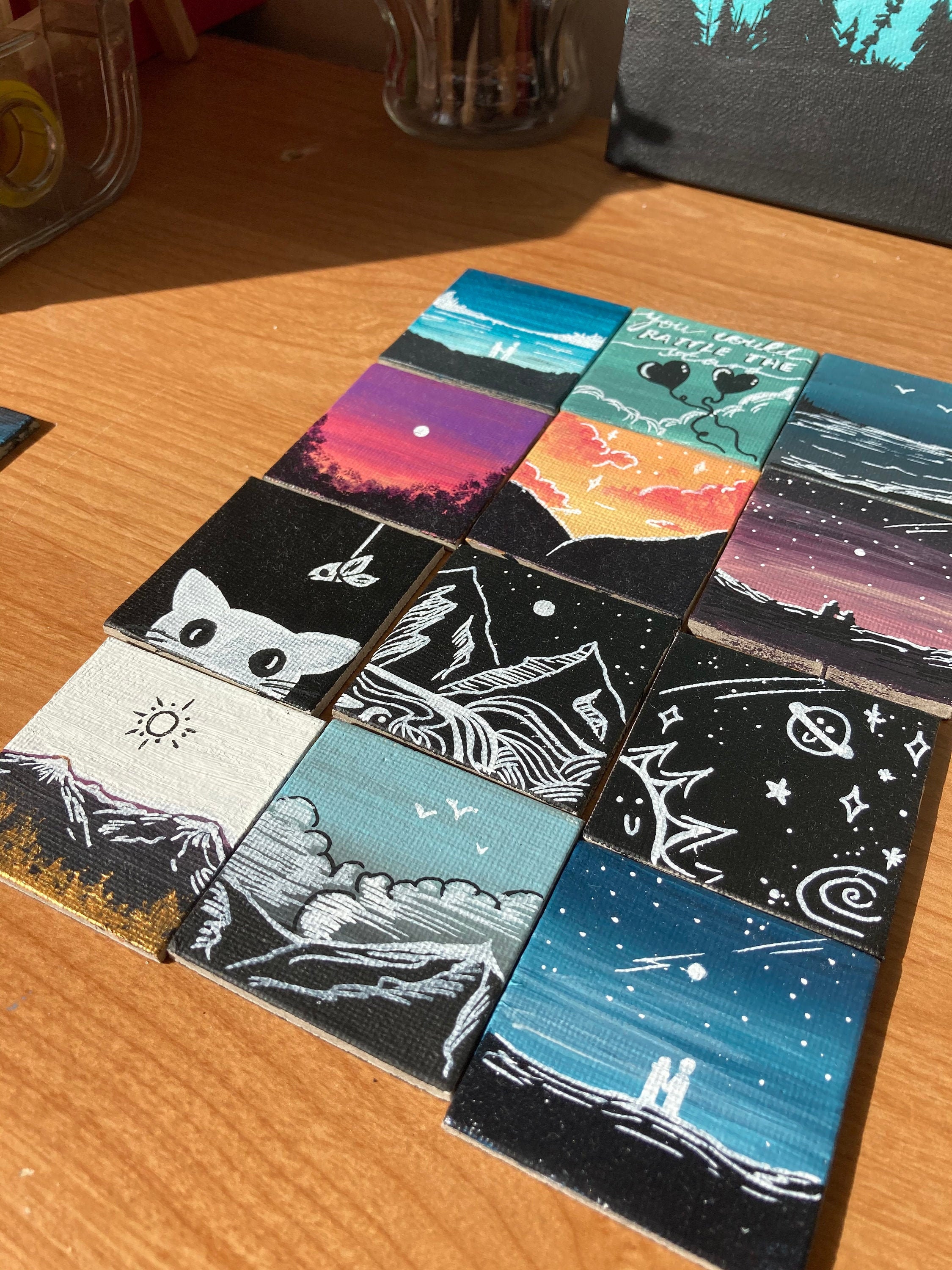 Hand painted acrylic fridge Etsy