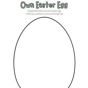Easter Egg Template