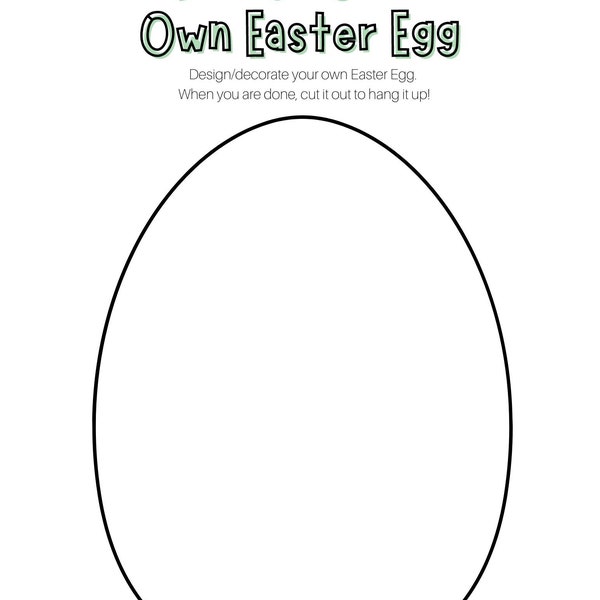 Easter Egg Template