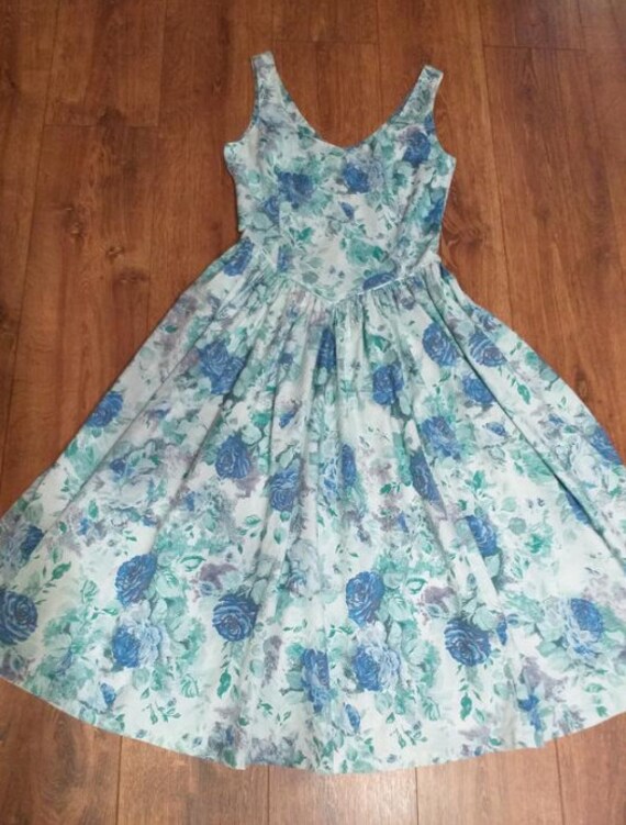 Laura ashley/ vintage /romantic /dress/made in Gre