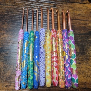 Custom Crochet Hook Set. Ergonomic Crochet Hook. Set of 5 Hooks. Made to  Order. 