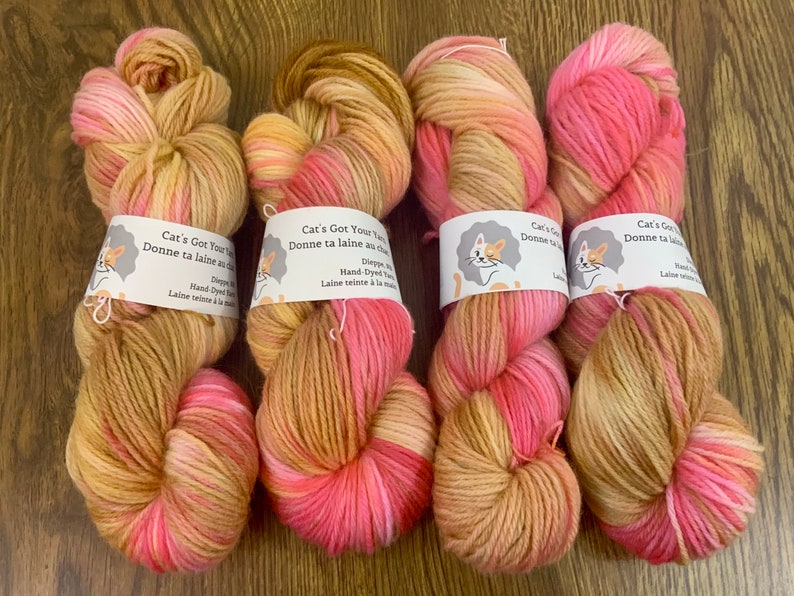 Hand Dyed 100% Year-end annual account Colorado Springs Mall Wool Yarn Weight Neapolitan Worsted —