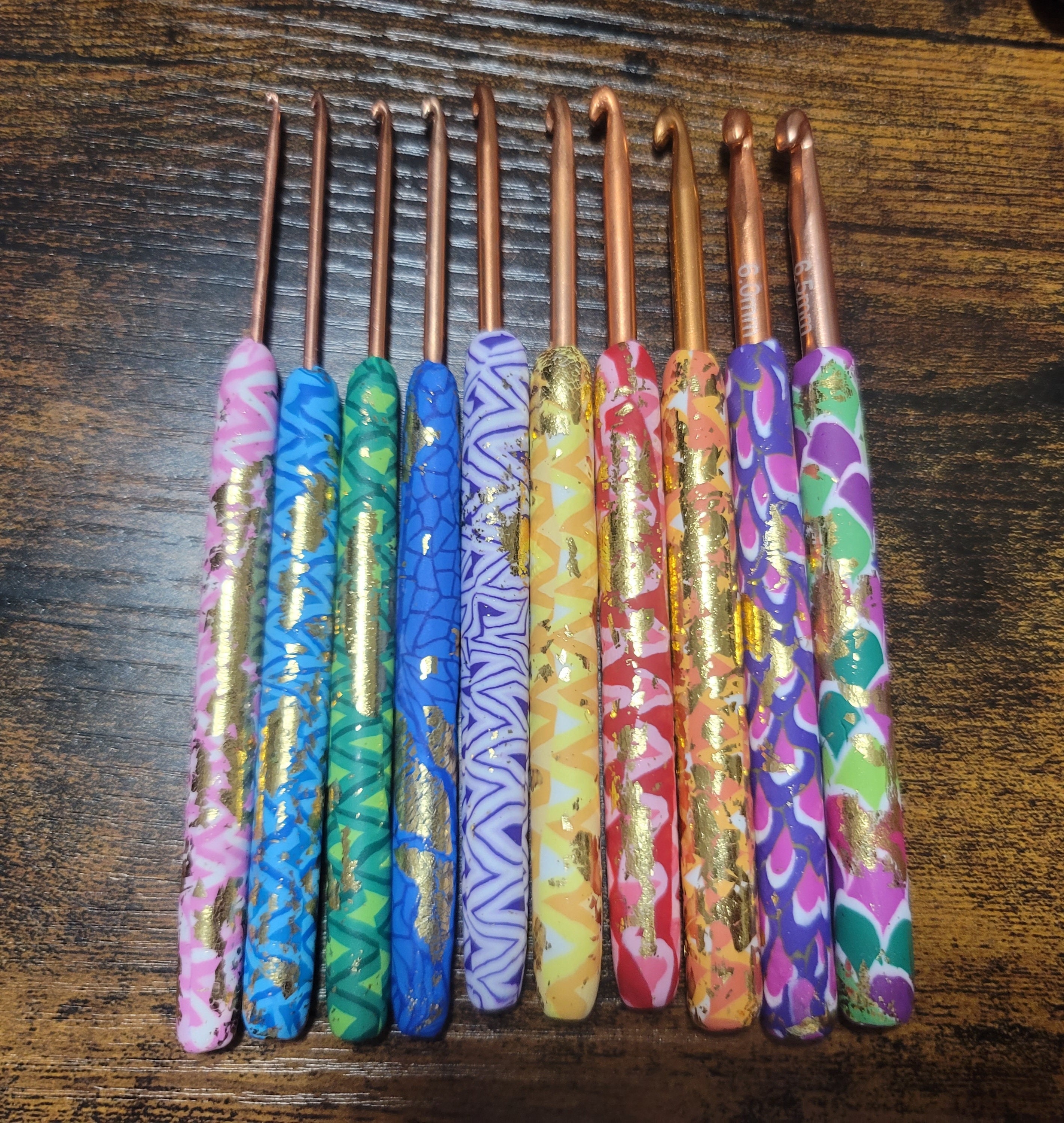 Jumbo Wood Crochet Hooks, 30mm, 25mm, 20mm, 15mm, Large Crochet