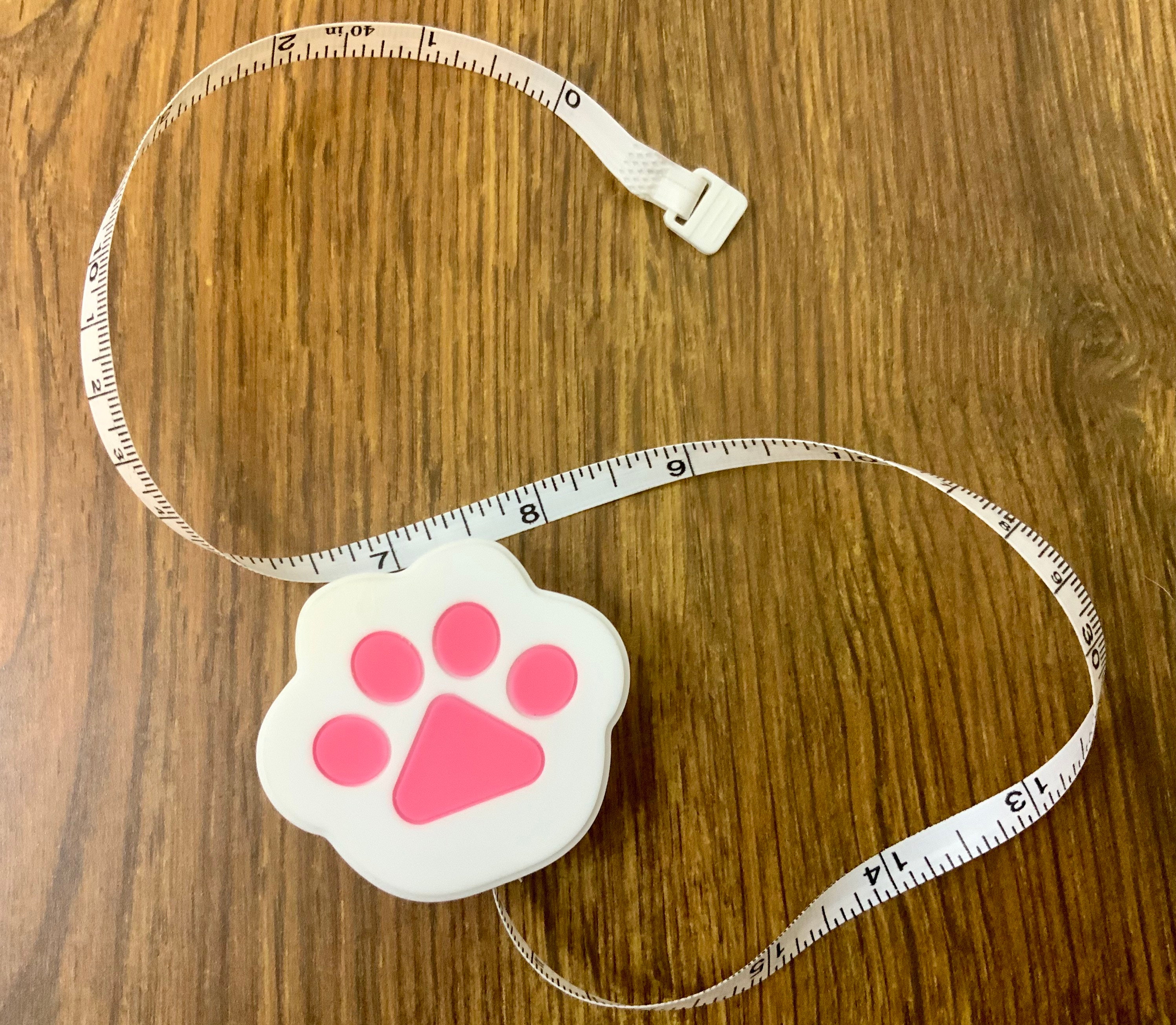 Retractable Cat/dog Paw Tape Measure in Inches and Centimetres Etsy