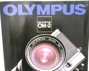 Vintage OLYMPUS OM 2 ,18 page  Brochure, not repro,  about A4 size, Excellent condition