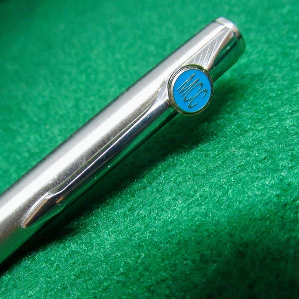 PARKER Insignia Jotter Ballpoint Pen with MCC Advertising logo, working pen