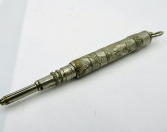 Vintage MECHANISCHER Antrieb mit Metallbeschichtung, kleiner BLEISTIFT von ca. 70 mm Länge