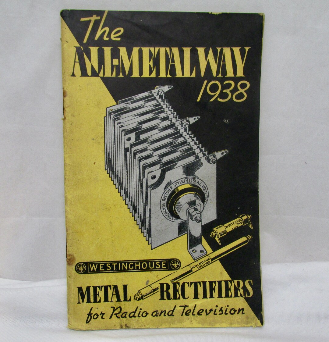 1938 WESTINGHOUSE Metal Rectifiers Uses and Applications Etsy