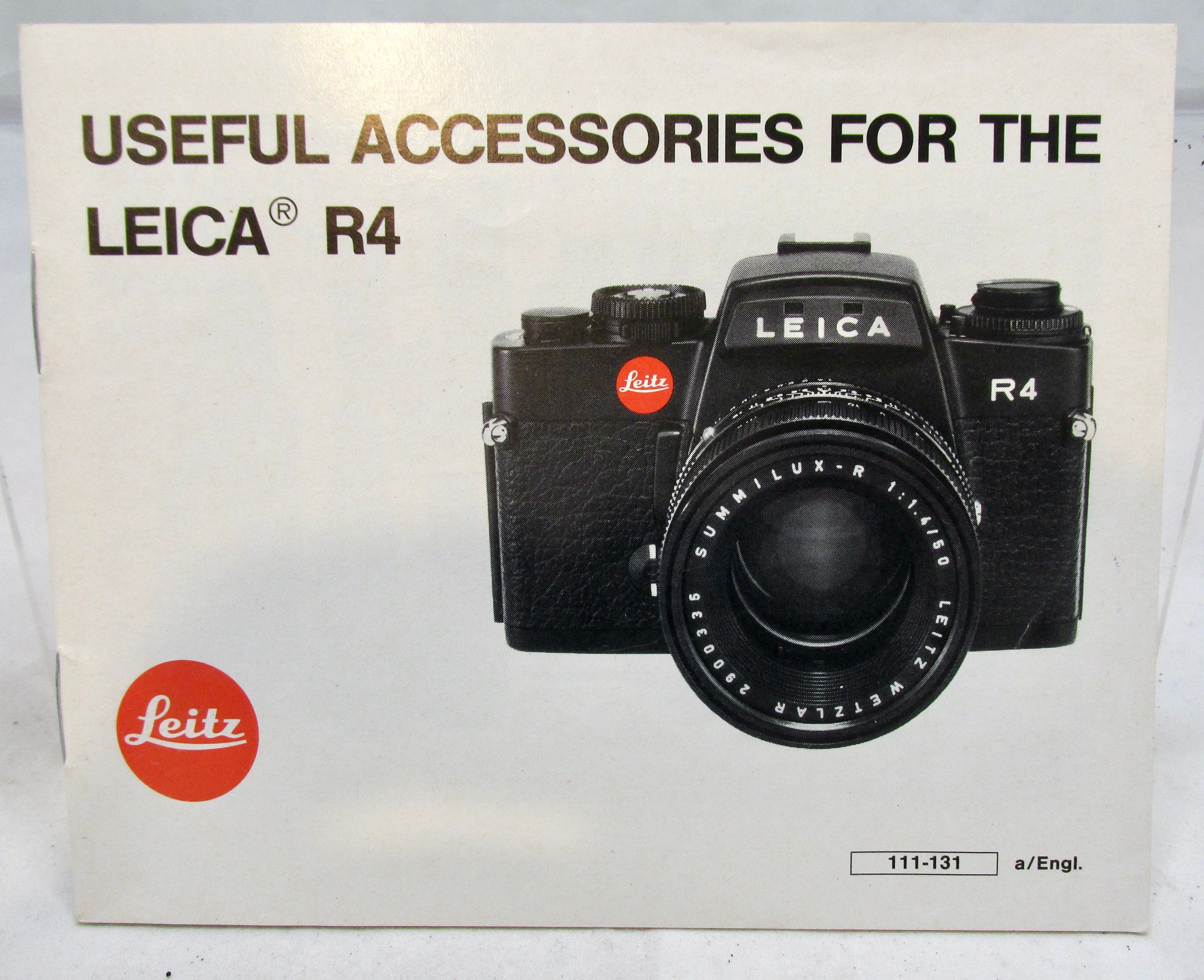 LEICA R4 Useful Accessories Brochure for the R4 Vintage - Etsy