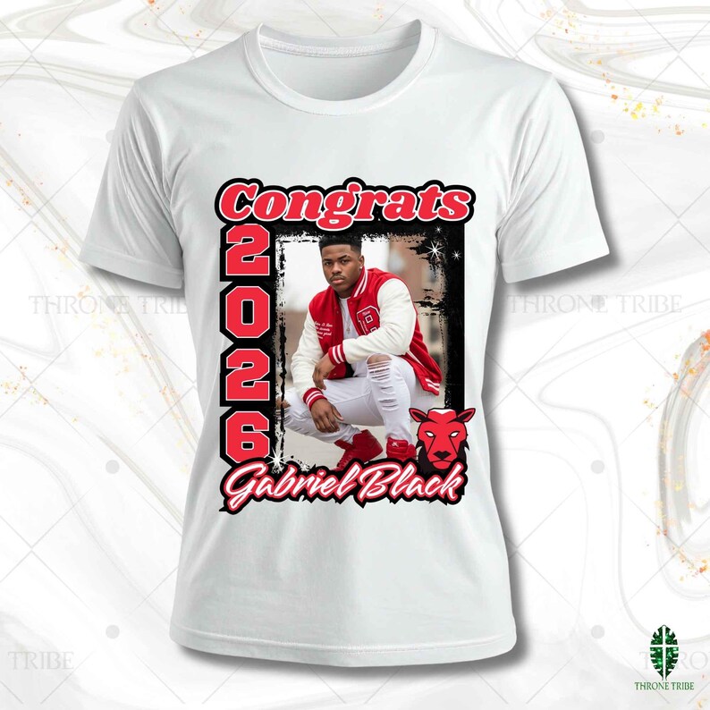 Grad Shirt Templates 2026 | 12 Template Bundle | Digital Download | Editable in Canva image 9