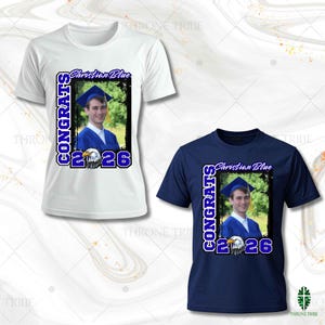 Grad Shirt Templates 2026 | 12 Template Bundle | Digital Download | Editable in Canva image 15