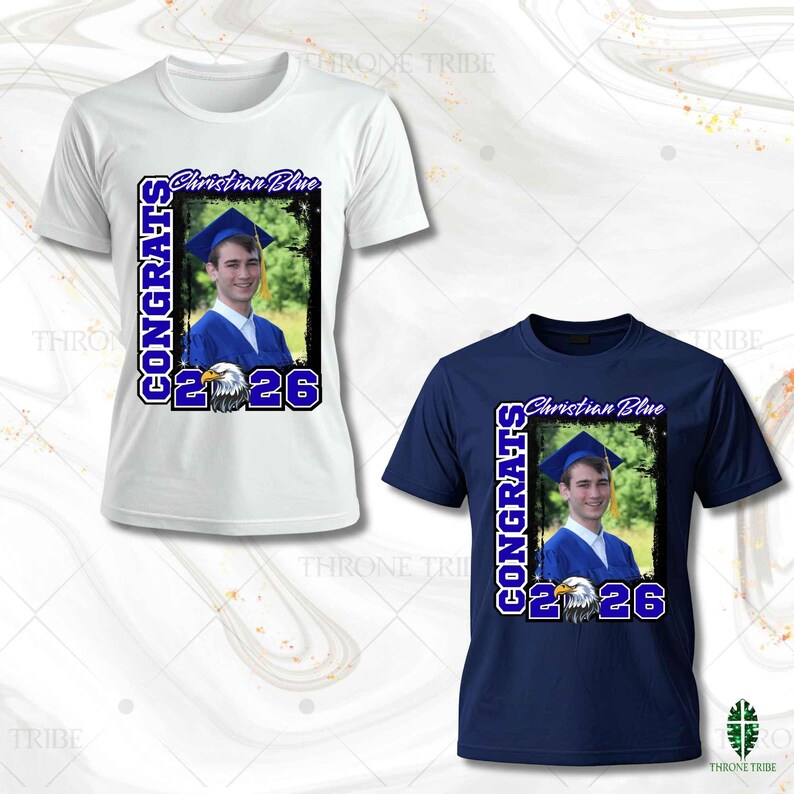 Grad Shirt Templates 2026 | 12 Template Bundle | Digital Download | Editable in Canva image 15