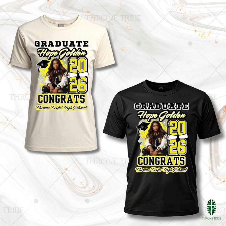 Grad Shirt Templates 2026 | 12 Template Bundle | Digital Download | Editable in Canva image 16