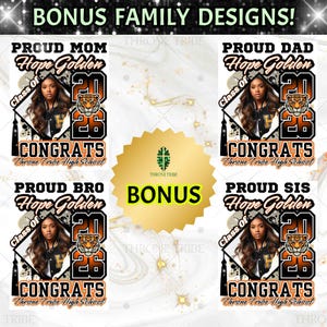 Grad Shirt Templates 2026 | 12 Template Bundle | Digital Download | Editable in Canva image 4