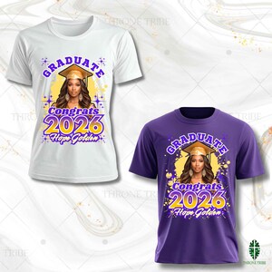 Grad Shirt Templates 2026 | 12 Template Bundle | Digital Download | Editable in Canva image 14