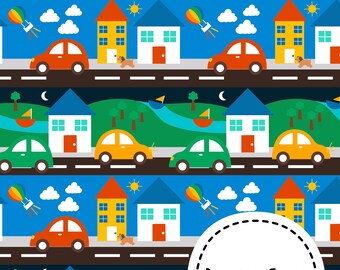 Patrón sin costuras Scandi, diseño de tela de automóvil, diseño de tela de pueblo, descarga digital, patrón de superficie