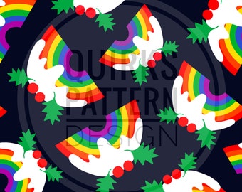 Patrón de Navidad sin costuras, diseño de tela navideña, descarga digital, patrón de superficie, tela para niños