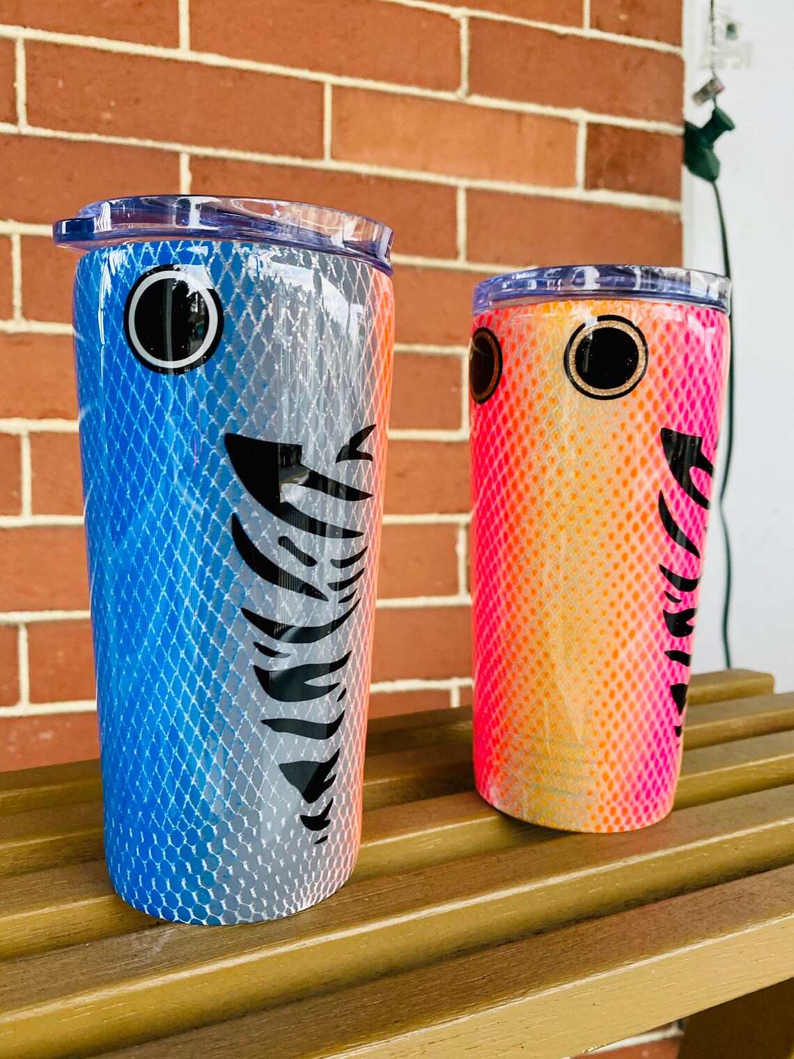 Custom Fishing Lure Tumbler Etsy