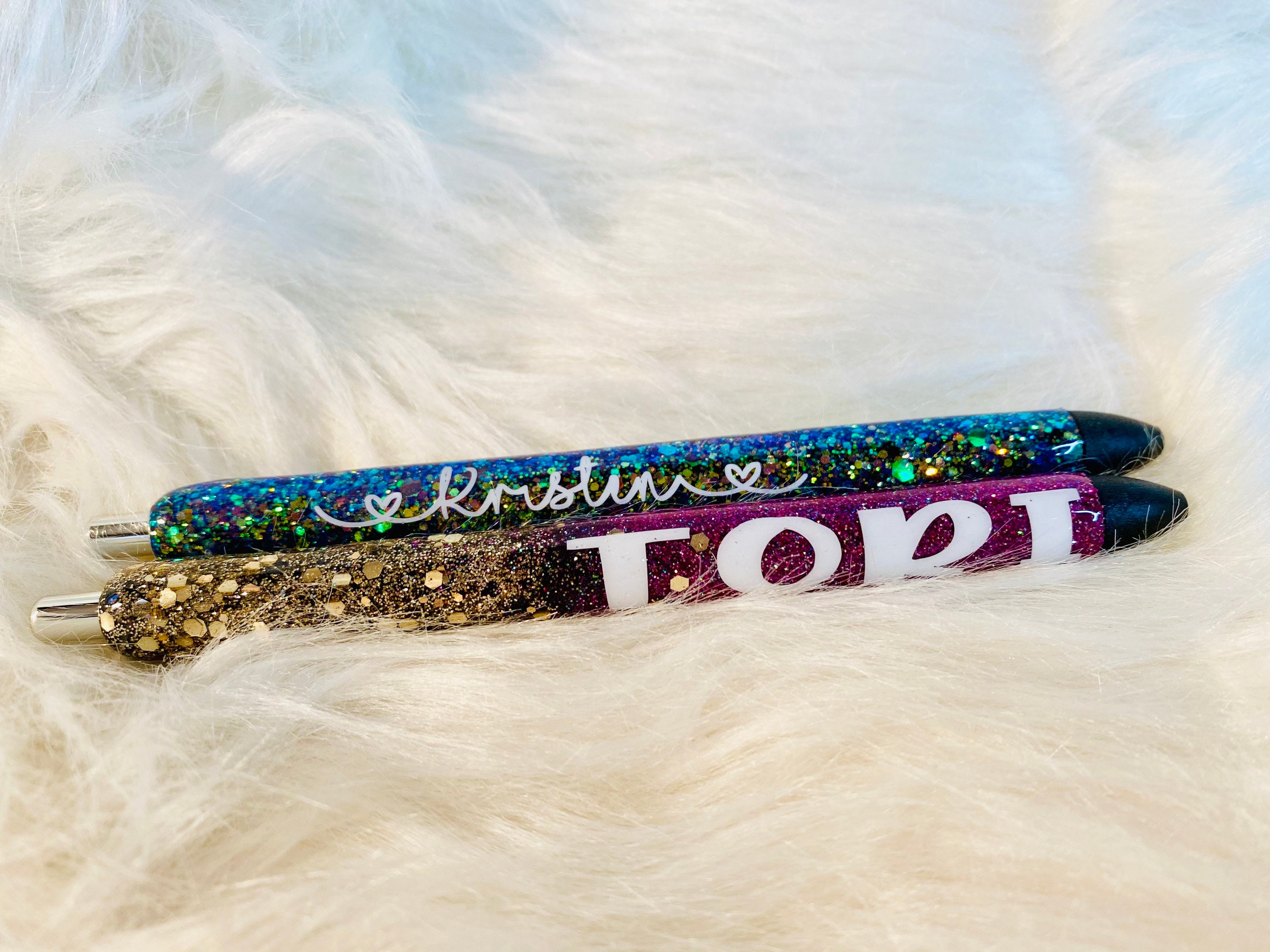 Personalized Epoxy Gel Pens Etsy