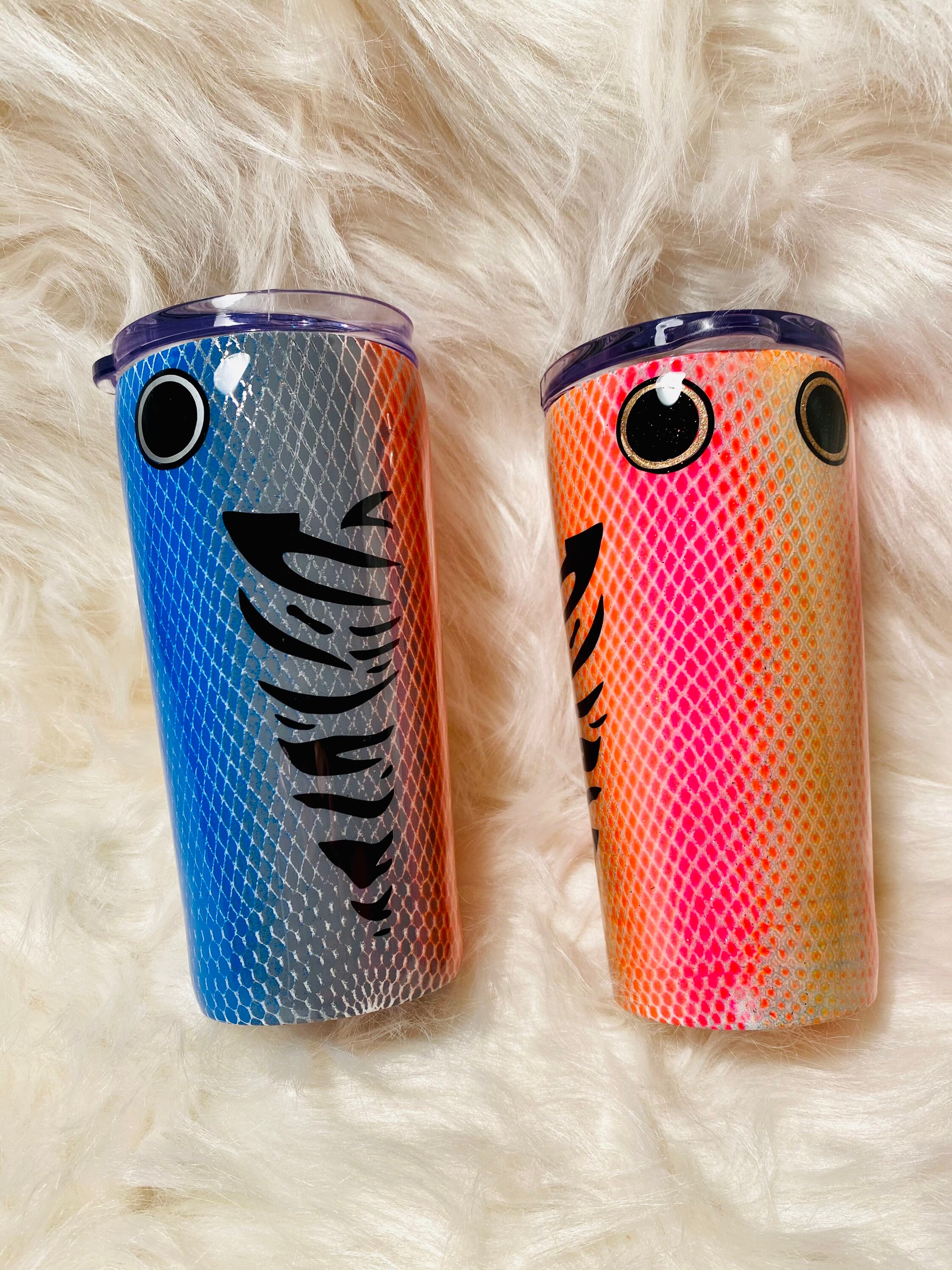 Custom Fishing Lure Tumbler Etsy