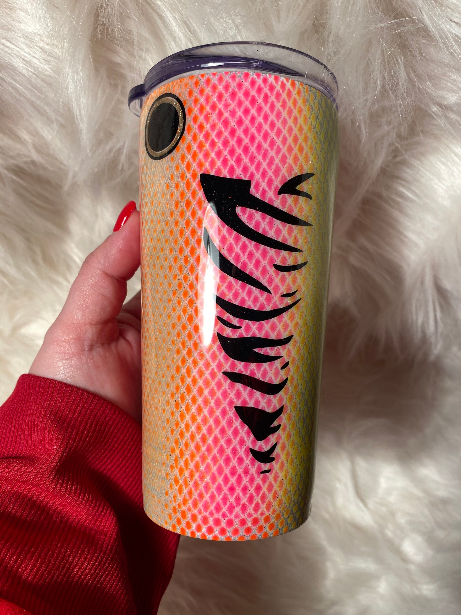 Custom Fishing Lure Tumbler Etsy