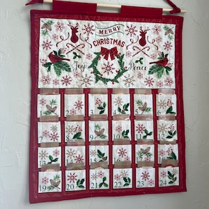 Quilted Advent Calendar with Acts of Kindness Cards