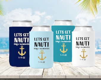 Prendiamo dei refrigeratori per lattine nautici, prendiamo un addio al nubilato nautico, una festa a tema nautico