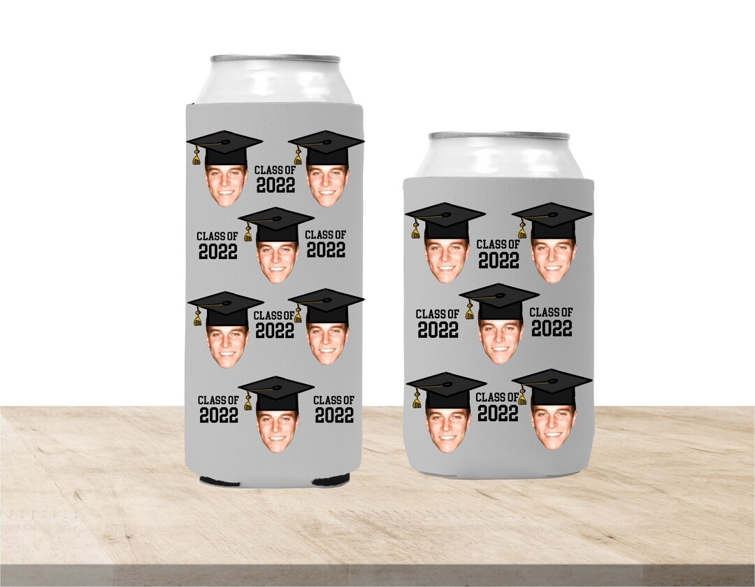 Custom Graduation Can Coolers, Custom Photo Grad Coolers, Graduation
