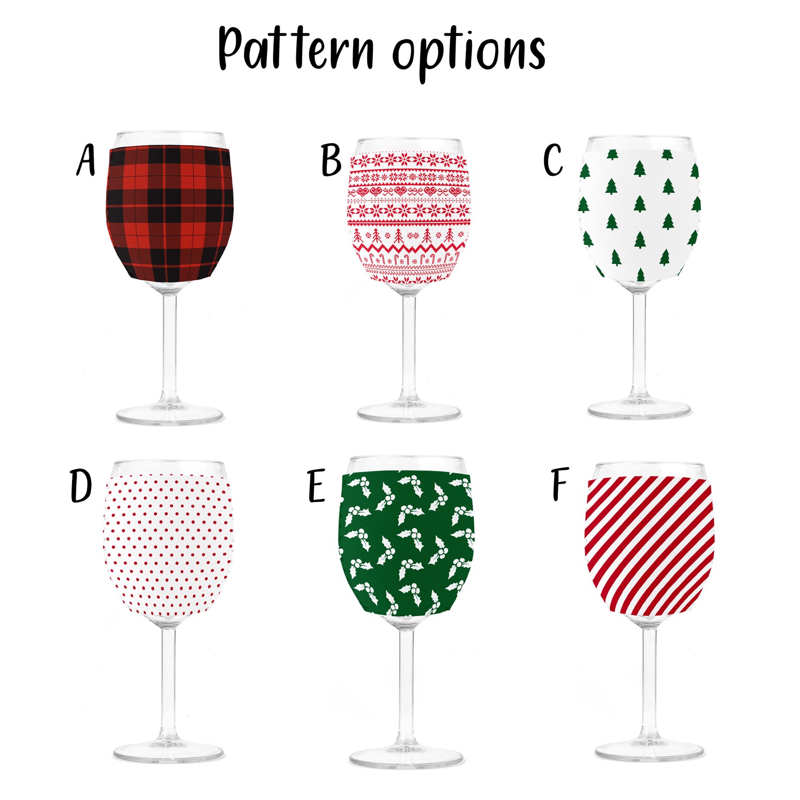 Custom Name Wine Glass Sleeves Personalized Name Wine Cooler Etsy